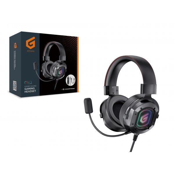 CUFFIE GAMING CON SUONO STEREO, JACK 3.5