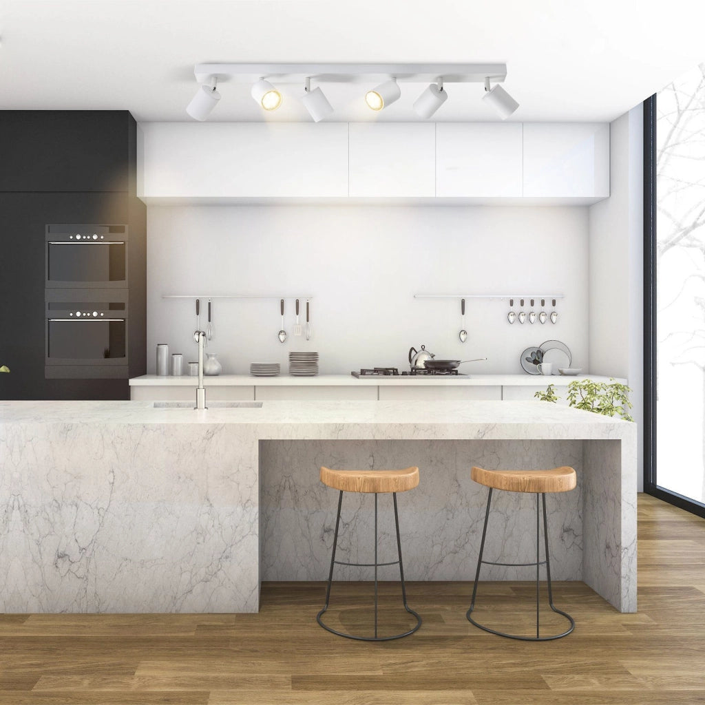 ZMH Faretto da soffitto bianchi retrò GU10 girevoli 350° per camera letto