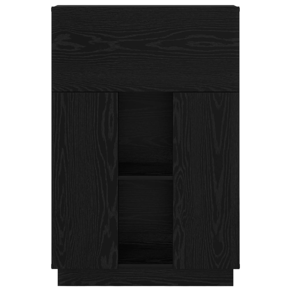 Scrivania in Rovere Nero Rovere Nero Legno Ingegnerizzato Media