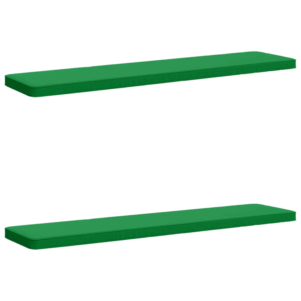 Cuscini per Panchina a 2 Pezzi VUGHT 2 pz 100% Poliestere Verde 951615