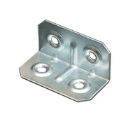 GIUNZIONE 4 FORI ANGOLARE - ZINCATA S.MM 1,0 CF=PZ 100 CM 2X4- 1 confezioni