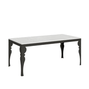Tavolo allungabile 90x180/284 cm Paxon Evolution telaio Antracite - Bianco Frassino