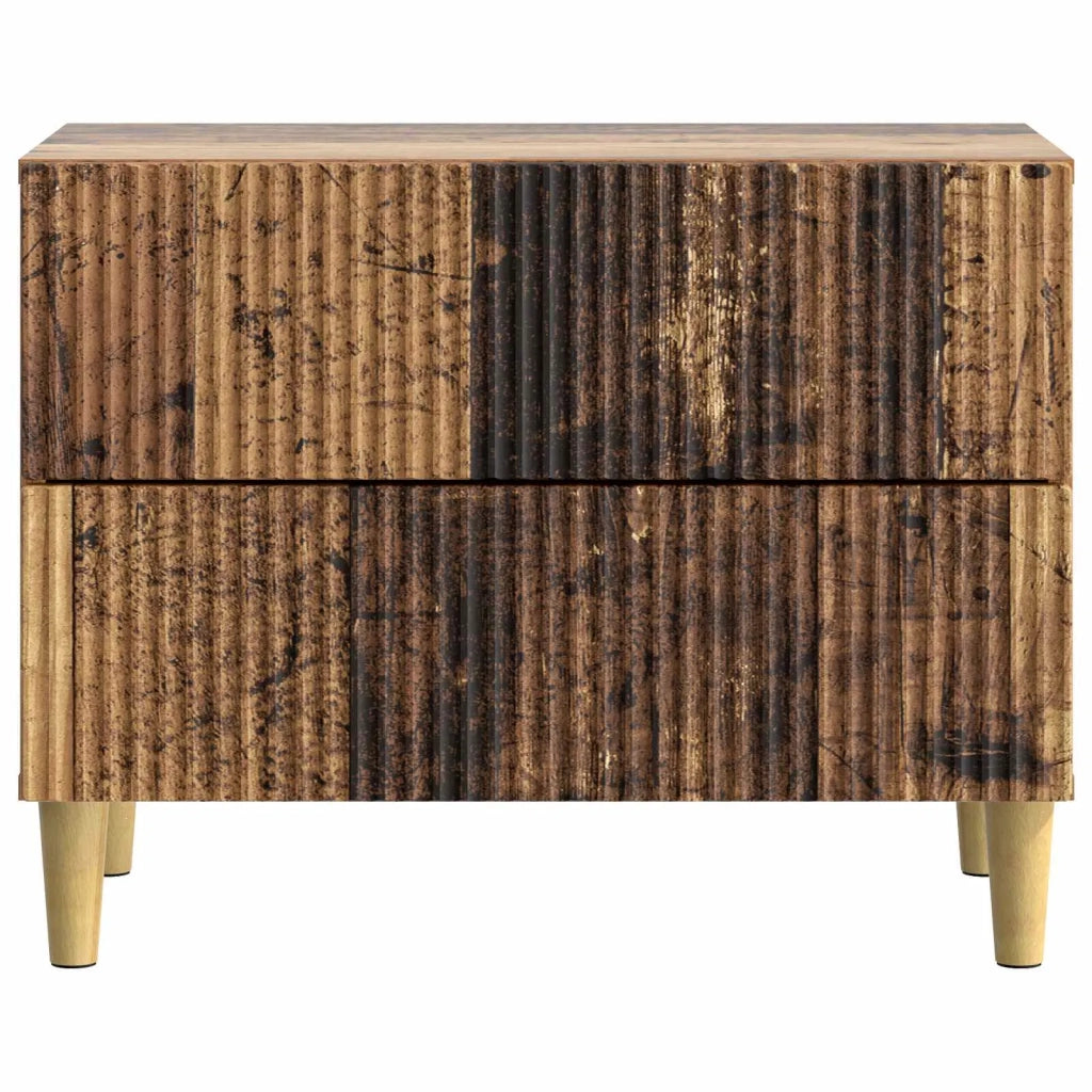 Armadio da Notte con cassetto Legno antico 62 x 34,5 x 48 cm