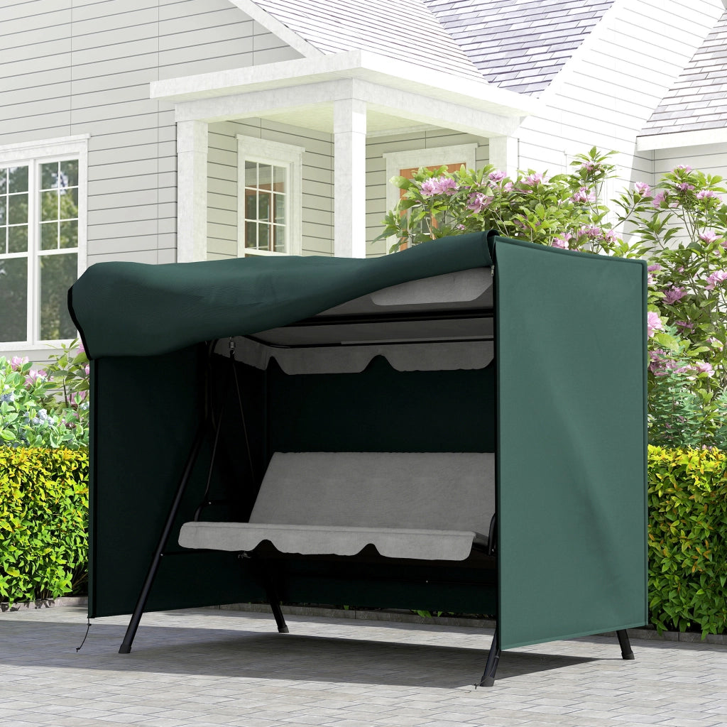 Cuscino per Dondolo da Giardino ¨C zephmum ¨C Verde 205x124x164 cm