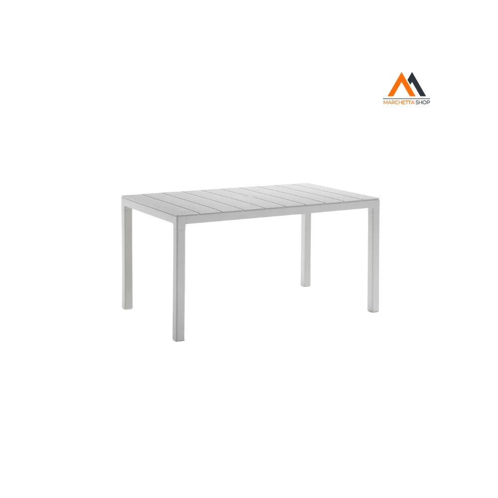 TAVOLO IN POLIPROPILENE SINGOLO 'KING' cm 146x86x h.74 - bia