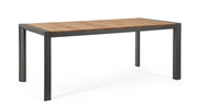 Tavolo da Giardino 180x90x75 cm in Alluminio Cameron Antracite