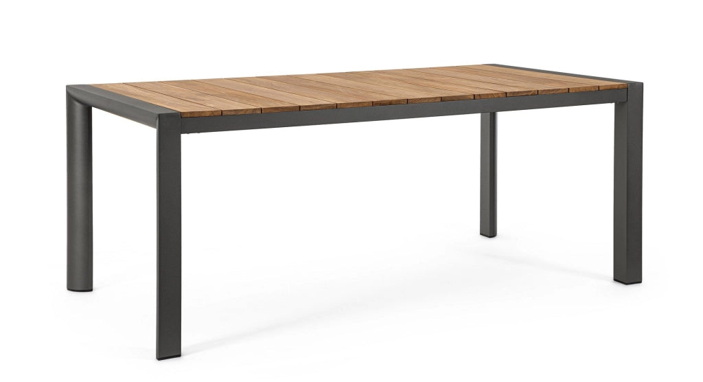 Tavolo da Giardino 180x90x75 cm in Alluminio Cameron Antracite