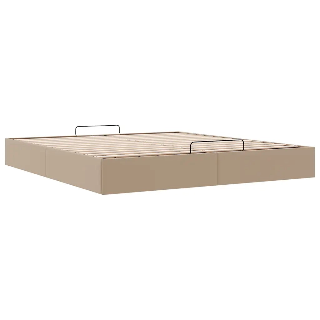 vidaXL Struttura Letto Pouf senza Materasso 200x200 cm Similpelle