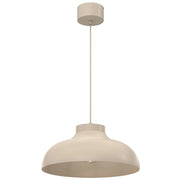 Lampada a sospensione Basca beige metallo 1xE27 Luminex