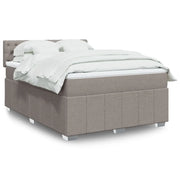 Giroletto a Molle con Materasso Tortora 140x190 cm in Tessuto 3289374