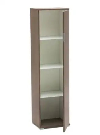Porta scope un'anta rovere grigio già montato L40 H151 P33