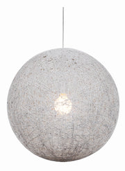 Lampada a sospensione Candellux Caruba Ø50 corda cromo