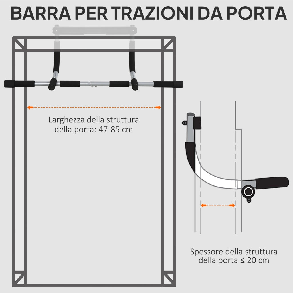 Barra per Trazioni ¨C zephmum ¨C Montaggio a Pressione 110 kg