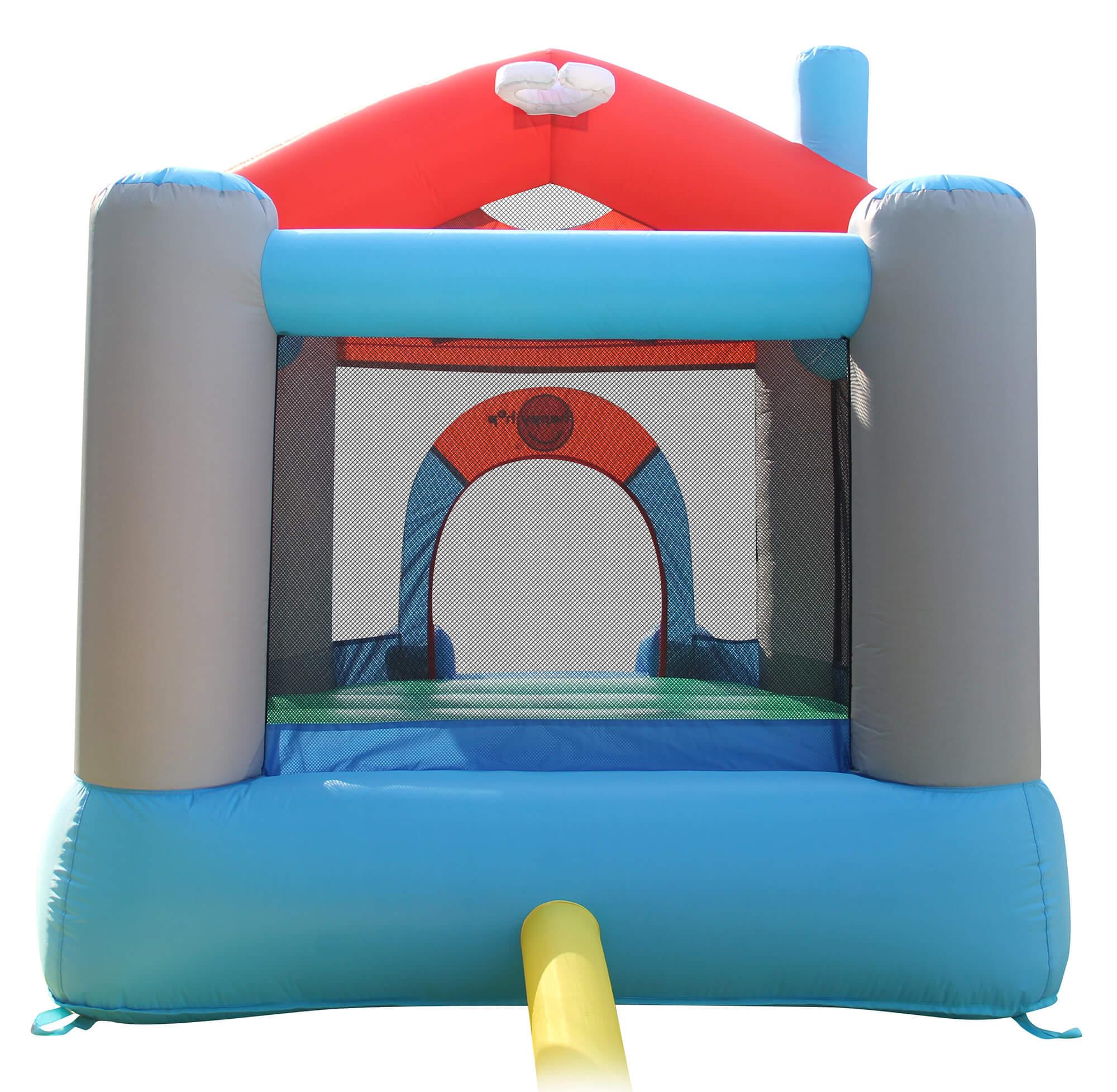 Castello Giostra Gonfiabile con Pompa Happy Hop Fun House