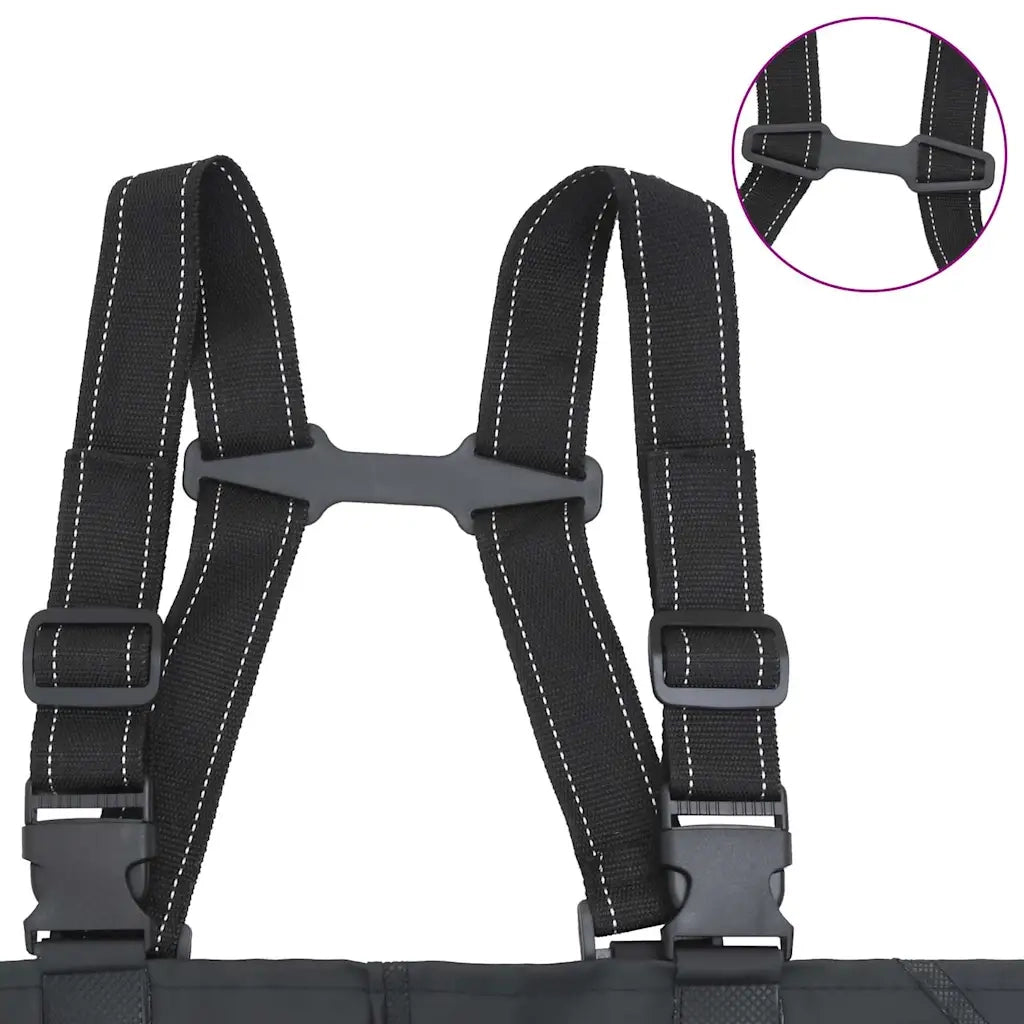 Wader con Stivali e Cintura Nero Taglia 46 CFW6160773