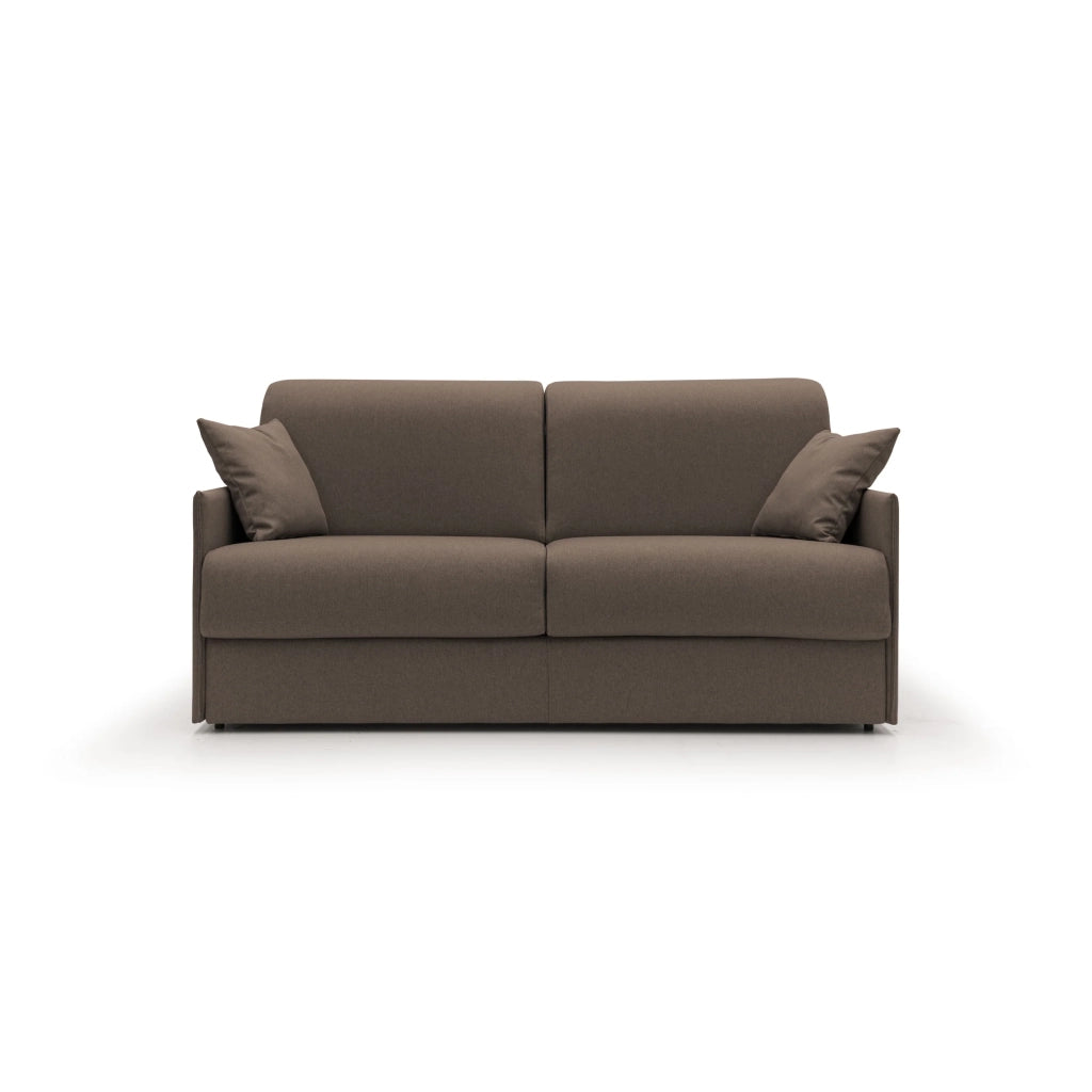 Evans Divano letto matrimoniale in tessuto impermeabile T13 189 cm (mat. 160x197) marrone