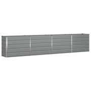 Fioriera | Cassetta per fiori | Vaso Grigio chiaro 385 x 50 x 75 cm Acciaio zincato