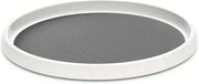 Organizzatore multifunzionale per spezie e conservazione della cucina con supporto antiscivolo e rotazione - 20 cm (bianco)