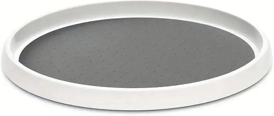 Organizzatore multifunzionale per spezie e conservazione della cucina con supporto antiscivolo e rotazione - 20 cm (bianco)
