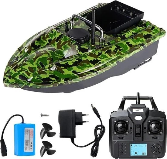 Pattino per pesca del carp - Carro armato per pesca del carp - Pattino con telecomando e batteria - Pattino guidabile per pesca del carp - Pattino per pesca del carp - Gadget per pesca del carp di ultima generazione - Carro armato con stampo per il leger