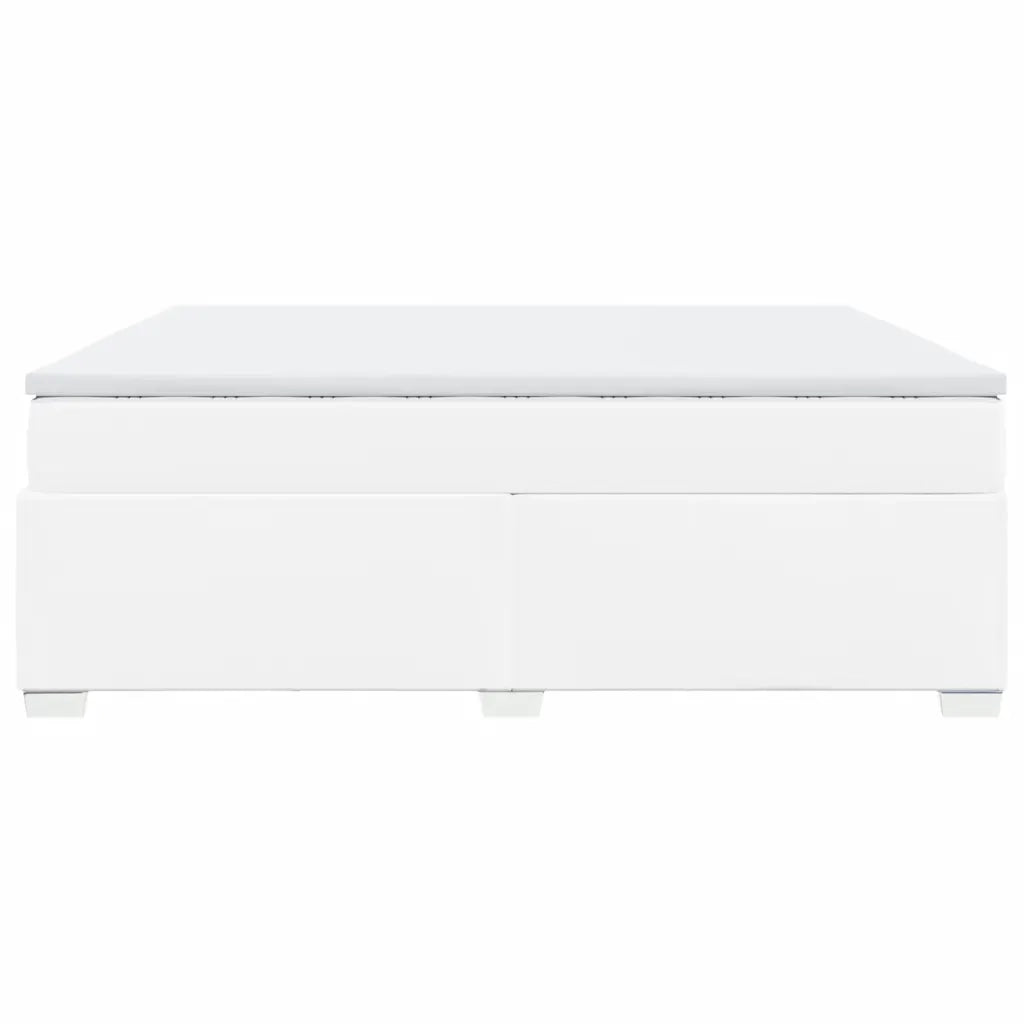 Giroletto a Molle con Materasso Bianco 200x200cm in Similpelle 3285226