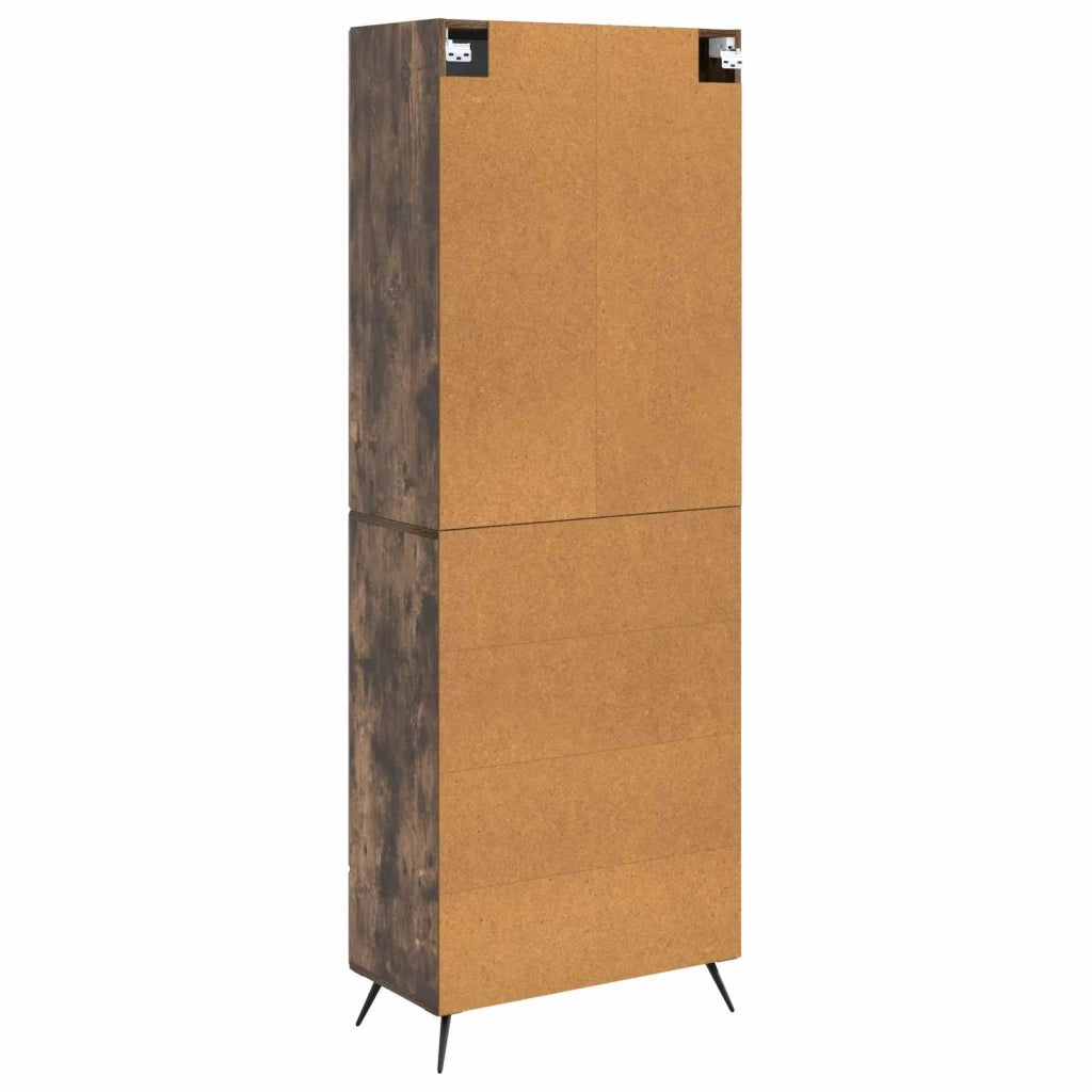 Set di armadi 2 pcs Rovere Fumo Legno ingegnerizzato