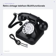 Telefonino Retro - Base Antiscivolo - Funzione Multifunzionale - Manuale di Impiego Facile - Campanello Tradizionale - Design Vintage