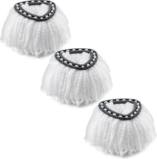 Mop-vervangingskoppen per spin-mop, compatibili con tutti i vloermop spin-mop, spin-mopkop, 3 pezzi