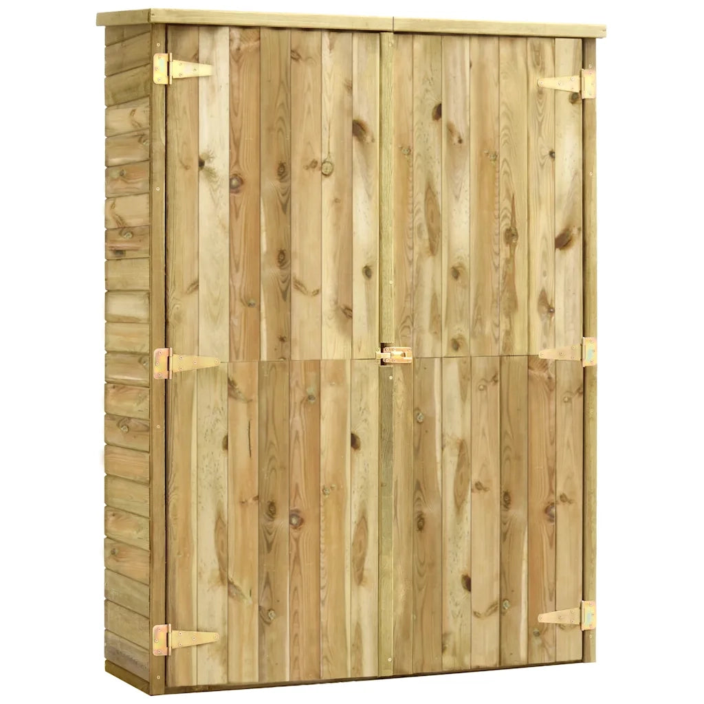 Rimessa Attrezzi da Giardino 123x50x171cm in Pino Impregnato cod mxl 65900