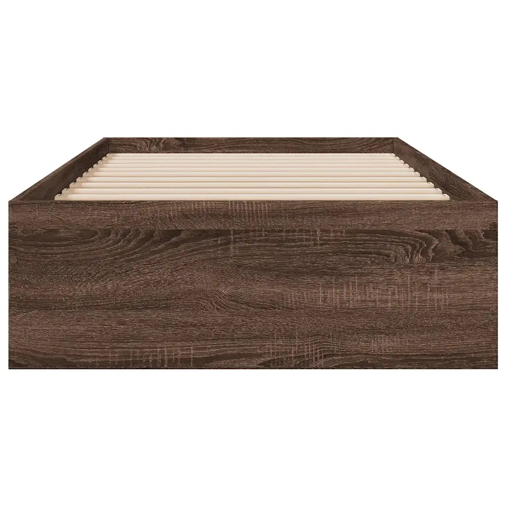 Giroletto Cassetti Rovere Marrone 75x190 cm Legno Multistrato 3280446