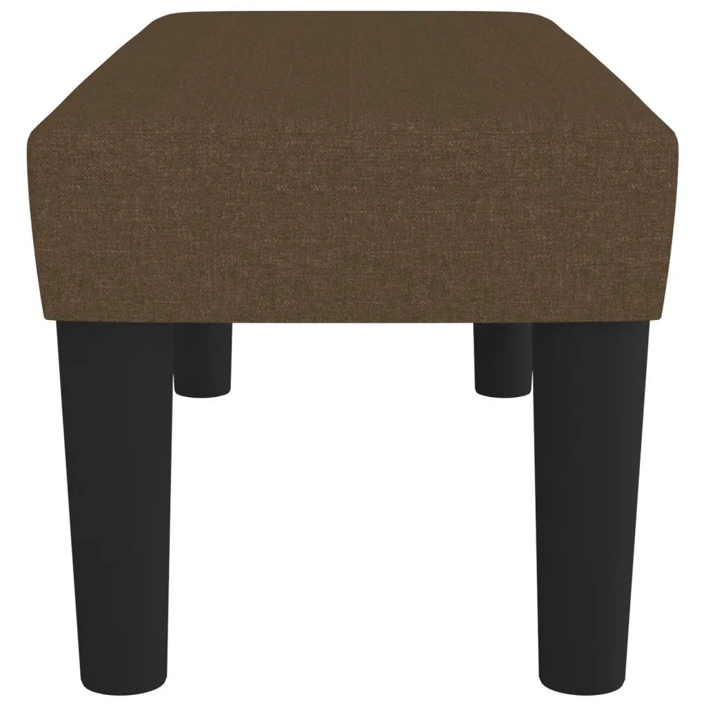 Panca Marrone Scuro 70x30x30 cm in Tessuto