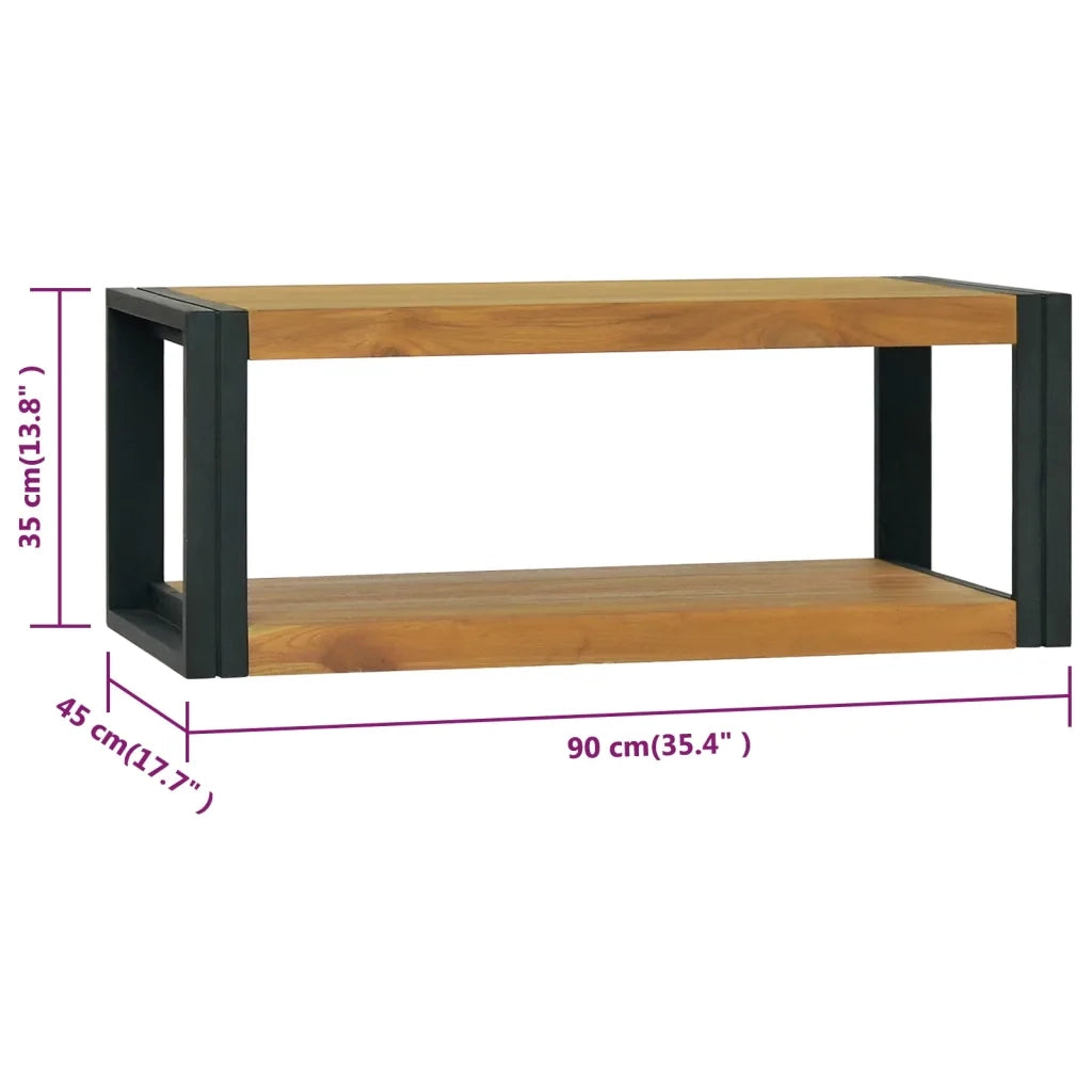 Mobile da Bagno 90x45x35 cm in Legno Massello di Teak 338231