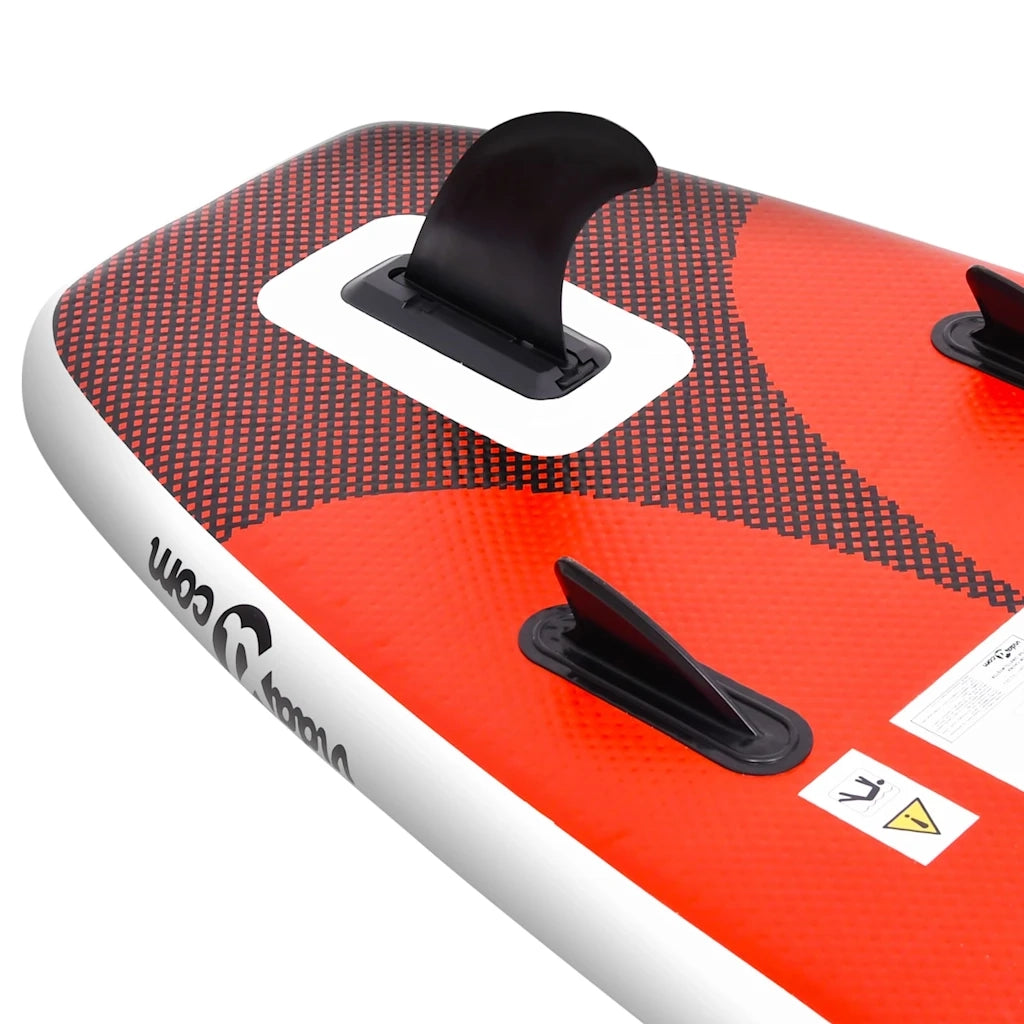 Set Tavola da SUP Gonfiabile Rosso 360x81x10 cm 93390