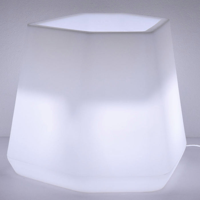 Vaso Luminoso da Giardino a LED 56x49x43 cm in Resina 5W Magnolia Bianco Freddo
