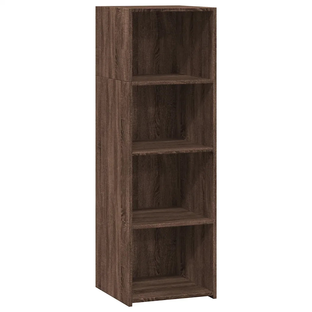 Credenza Rovere Marrone 40x41x124cm in Legno Multistrato