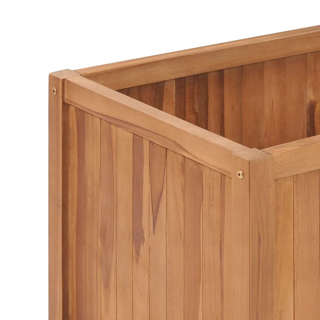Aiuola rialzata/fioriera per piante fiori patio o giardino 150 x 50 x 70 cm legno massello di teak marrone 02_0039365