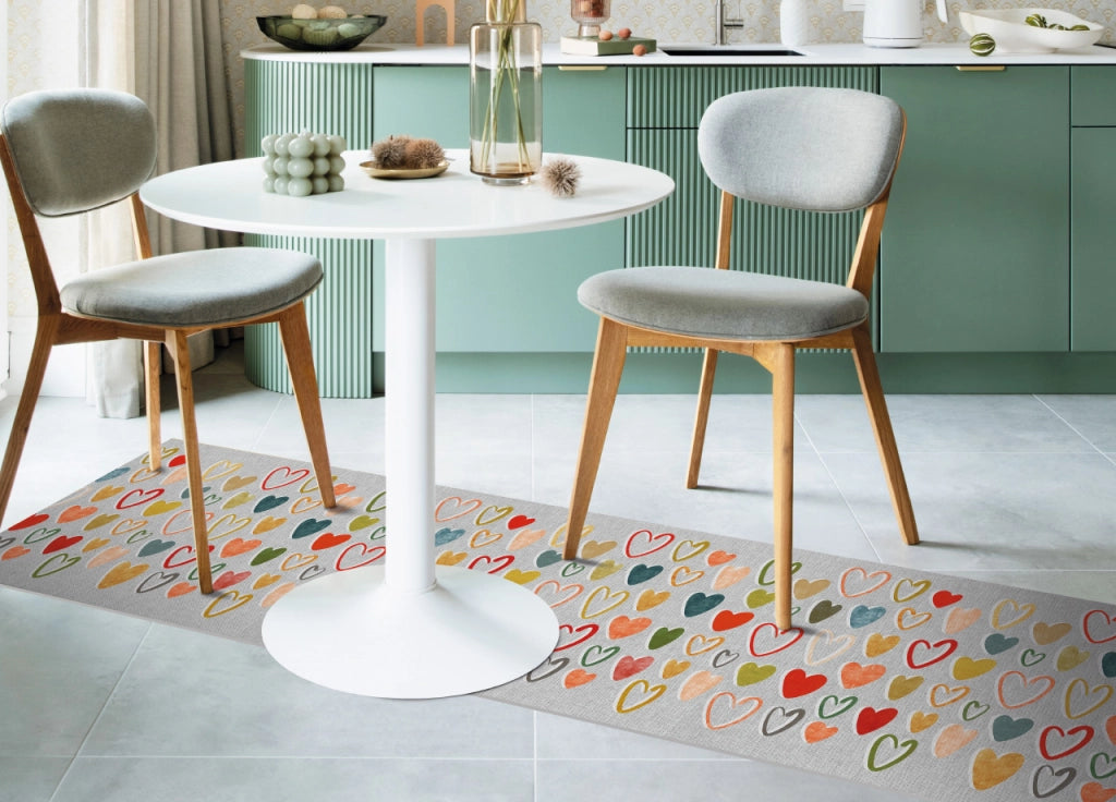Tappeto Passatoia Cucina Antiscivolo Linea Futura Batticuore By Suardi - 52x320 - Batticuore
