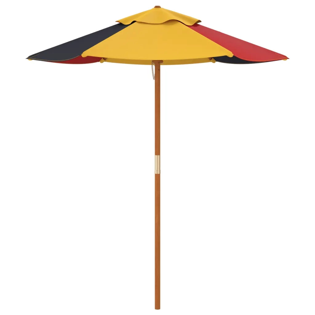 vidaXL Ombrellone da Giardino per Bambini con Palo in Legno Ø120x140cm