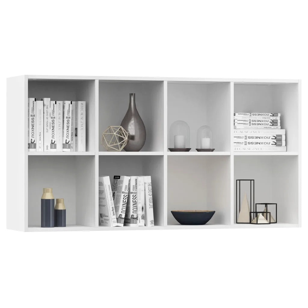 Libreria/Credenza Bianca 66x30x130 cm in Legno Multistrato 800153