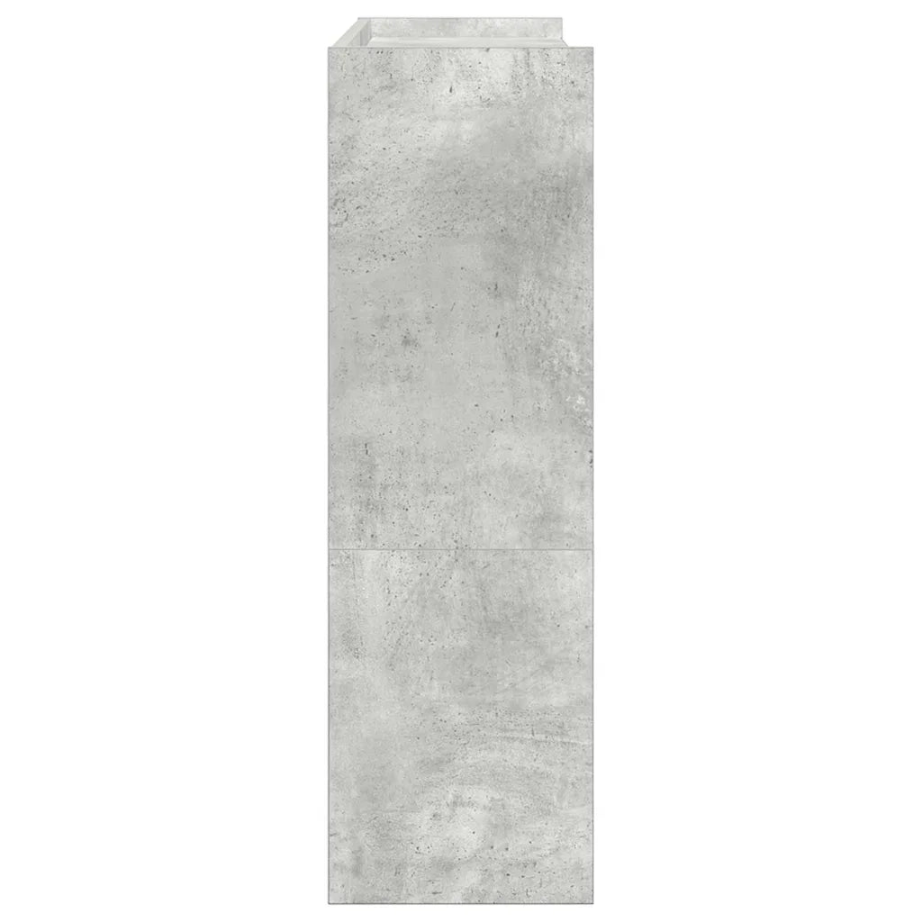 Scarpiera-Scaffale per scarpe Grigio Cemento 80x25x81 cm in Legno Multistrato
