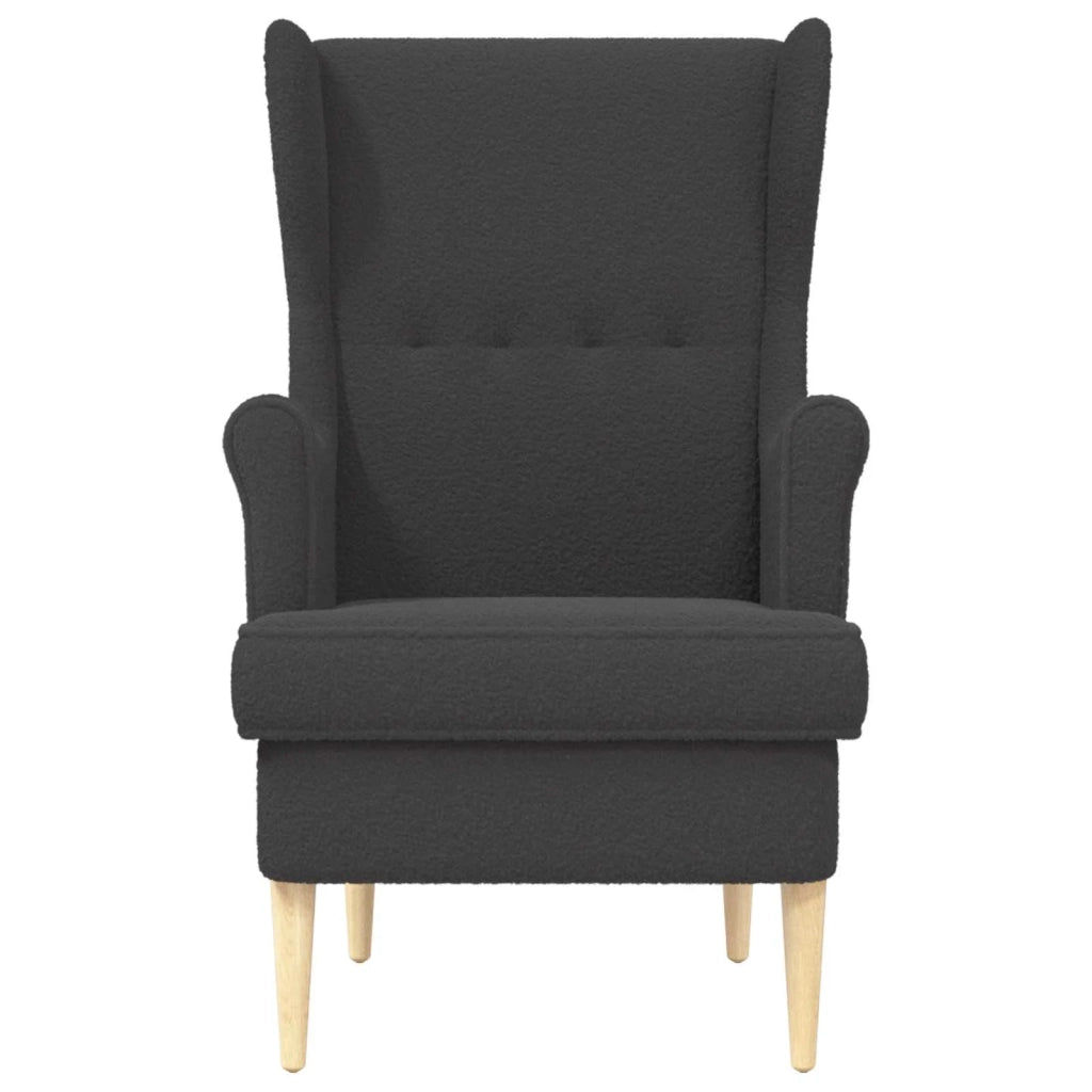 Poltrona-Divano Sedia-Poltroncina Grigio Scuro Boucl¨¦ 996412