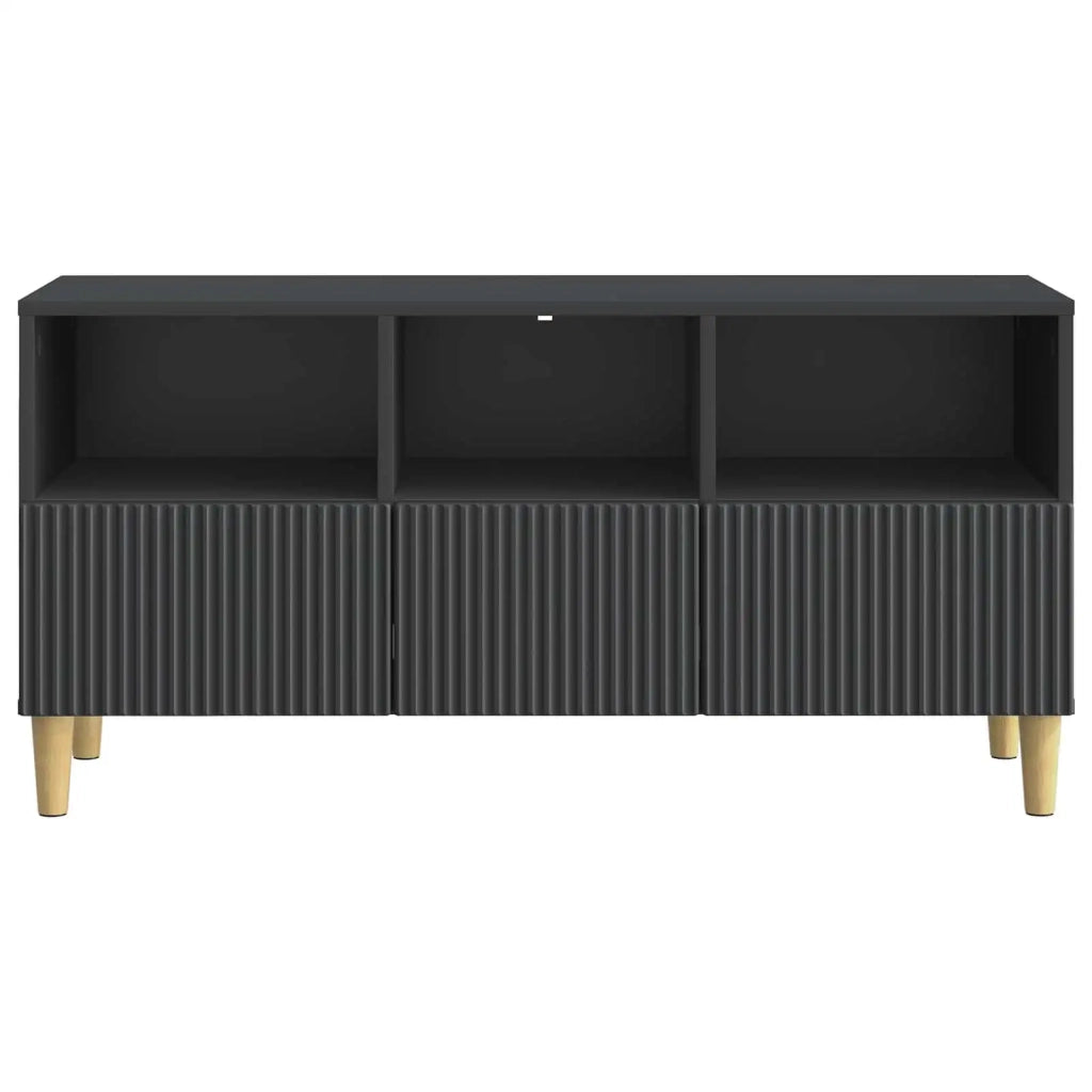 Mobile TV Nero 102 x 34,5 x 50 cm Legno ingegnerizzato
