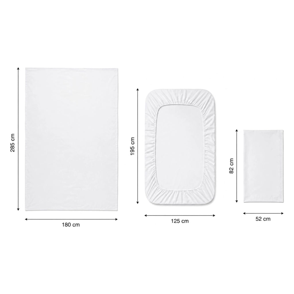Sarenina, set Completo Letto Piazza e Mezza in Policotone, Rosso