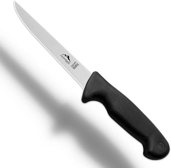 Uso di taglio rettilineo e curvo - adatto per macellai - 1 pezzo - nero - 15,2 cm
