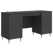 Scrivania Nero 142,5 x 50 x 75 cm Legno ingegnerizzato