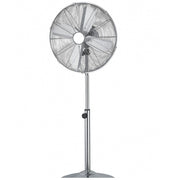 Trade Shop - Ventilatore A Piantana 3 Pale In Alluminio Diametro 40 Cm 3 Velocita' Base Tonda -