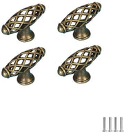 Maniglie per porte in stile vintage - Maniglie per gabbie da uccelli - Maniglie per mobili - Maniglie a vite - Design retro - Finitura elegante