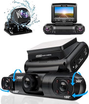 Dashcam per Auto con Registrazione Continua - Visibilità Notturna - Risoluzione 080P Full HD - 256GB - Campo Visivo 150°