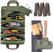 Tas da Gli Strumenti Oprolgevole - Con 2 Pochette Rimovibili con Cerniera - Organizzatore di Fazzoletti di Oxford per Uomo Donna - Tas Multifunzione per l'Ordine - Per Fabbri, Artigiani e Elettricisti