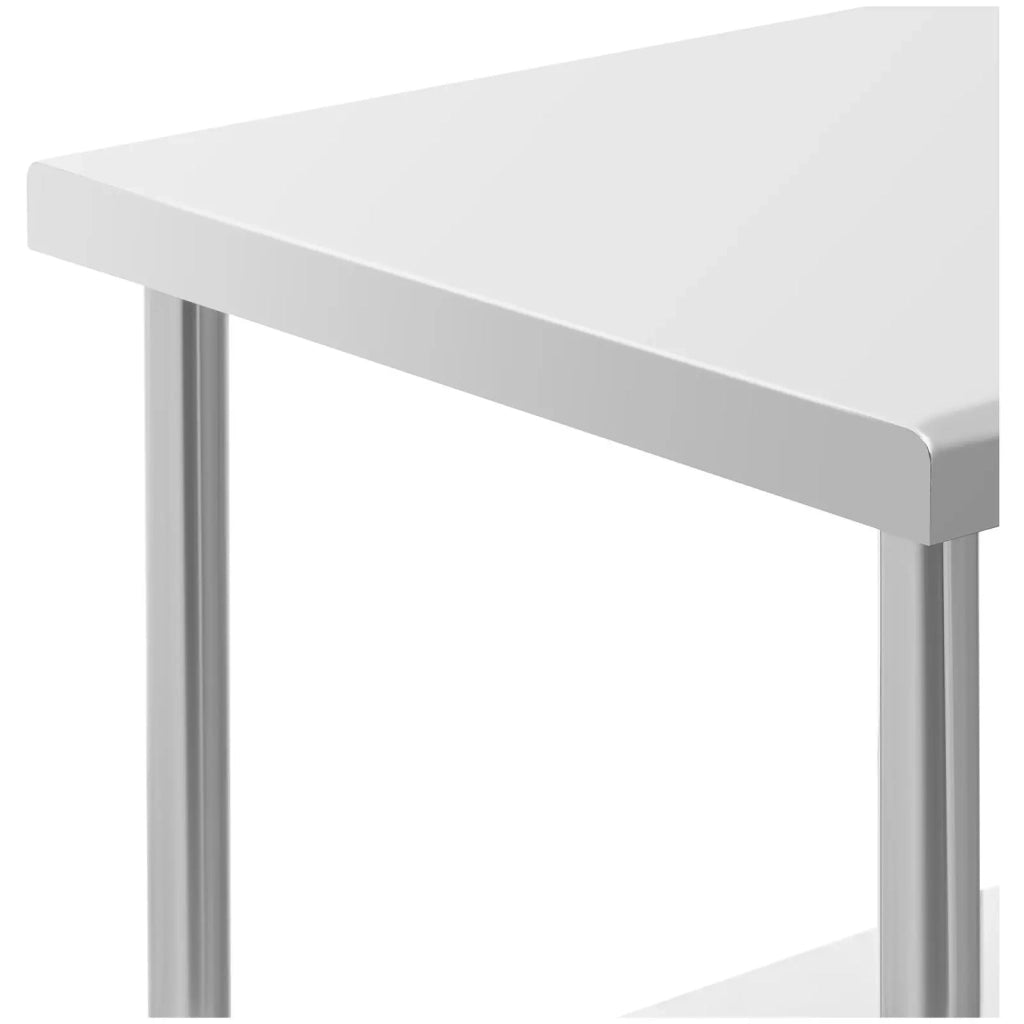 Tavolo da lavoro professionale da cucina Premium 70 x 100 cm 155 kg acciaio inox 14_0010025